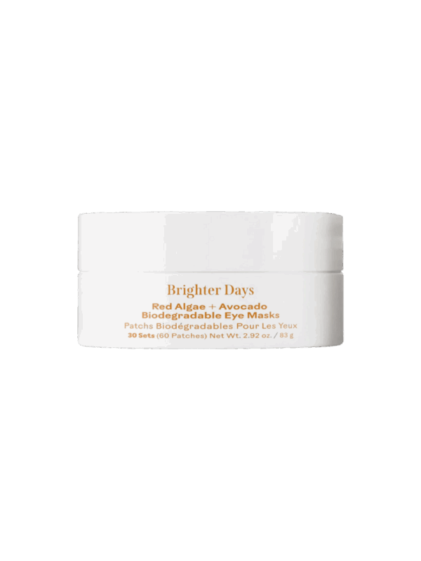 Brighter Days Red Algae + Avocado Biodegradable Eye Masks (60 Pack)