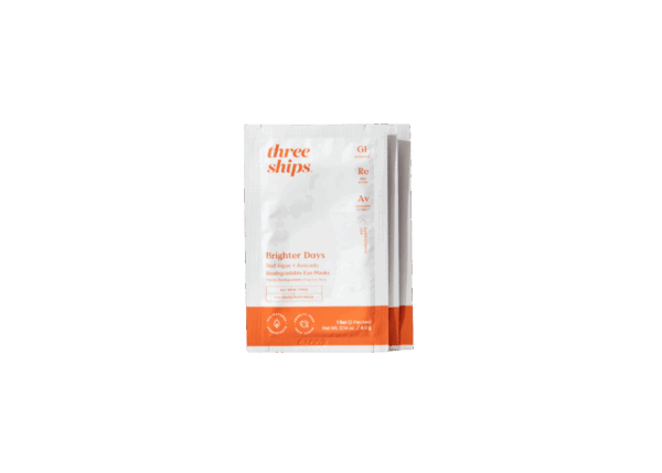 Brighter Days Red Algae + Avocado Biodegradable Eye Masks (Individual Pack)
